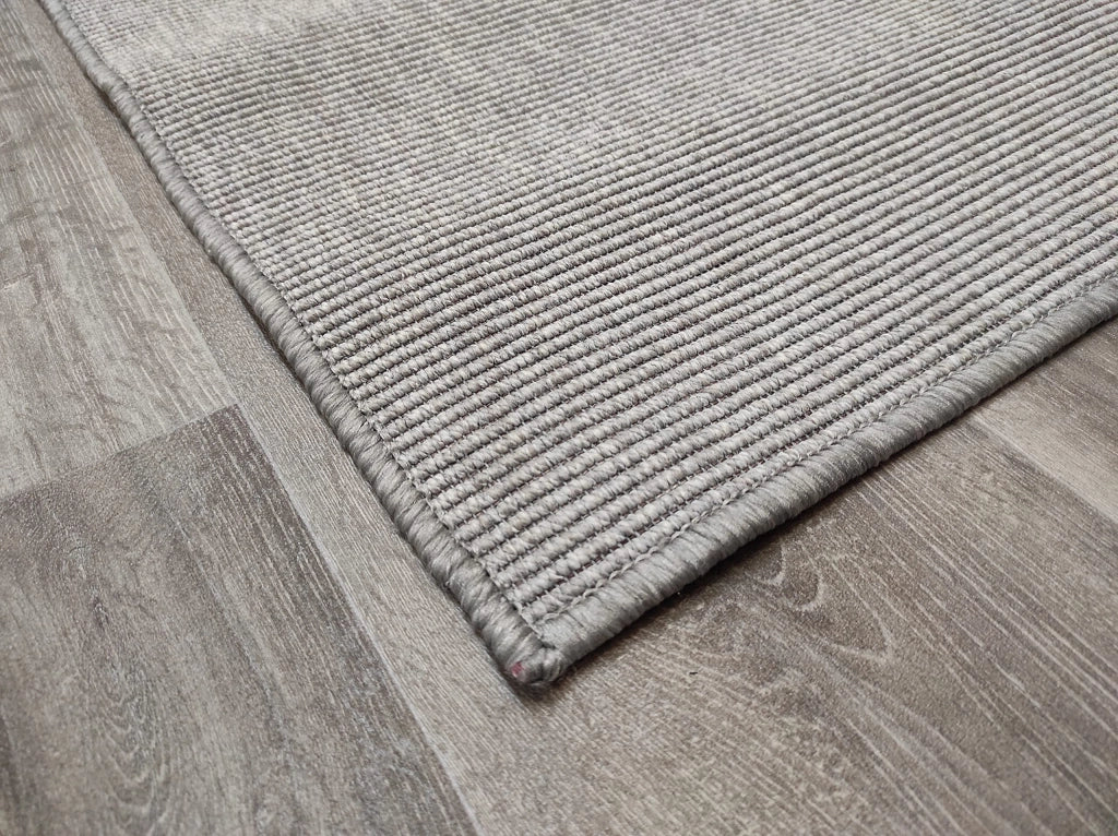 Tappeto da esterno, 60x250 cm, colore argento, lavabile, antiscivolo