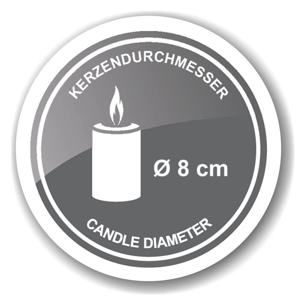 Candeliere per l'Avvento, piccolo, L 45 cm, in legno di mango, verniciato