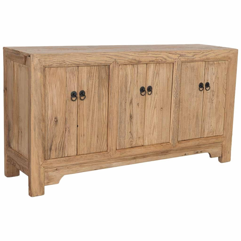 Credenza in legno beige 160x45x84h cm