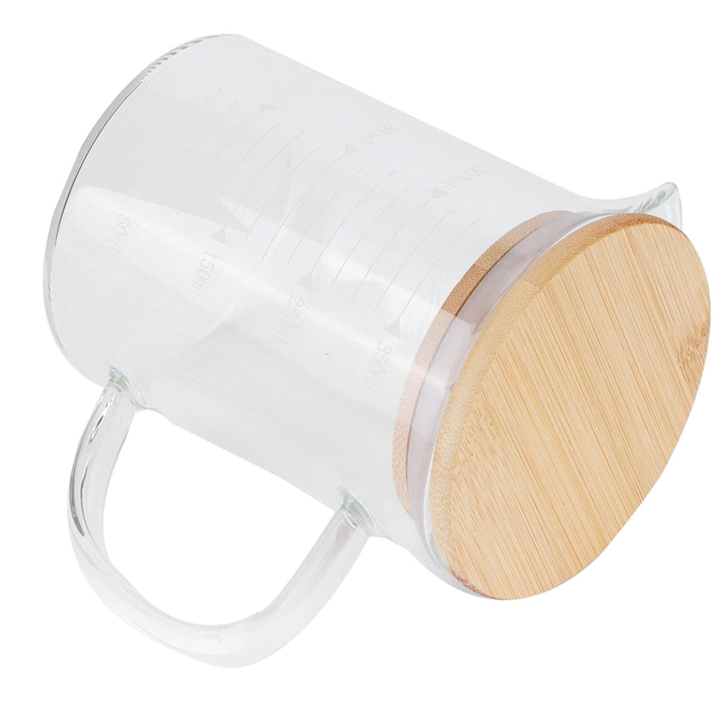 Bicchiere in vetro da 350 ml con coperchio, ideale per cocktail e bevande