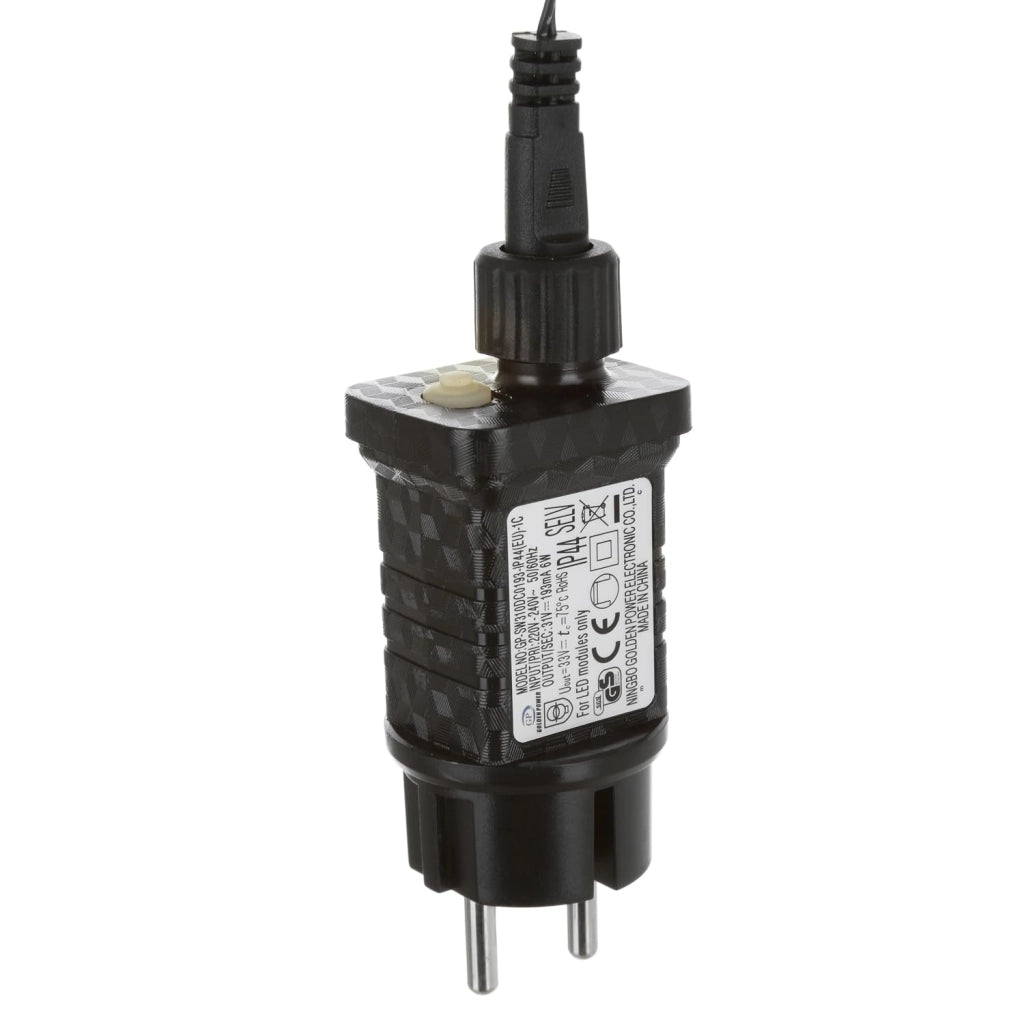Catena luminosa a LED con 1152 micro-LED, luce bianca fredda, lunghezza 23 metri, per interni ed esterni