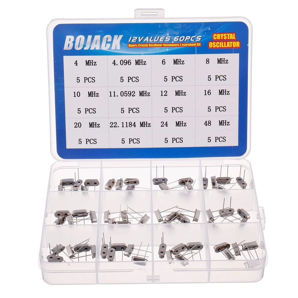 Kit di oscillatori al cristallo, 12 valori, 60 pezzi, da 4 a 48 MHz