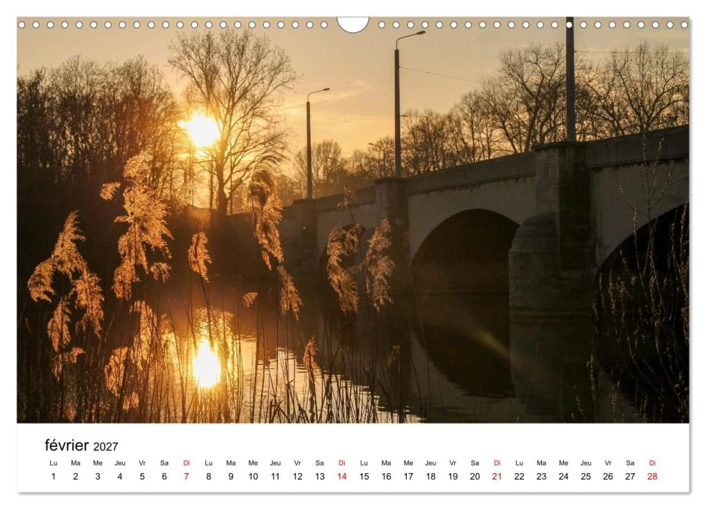 Calendario da parete Leipzig 2027, formato DIN A3 verticale – 12 immagini della città