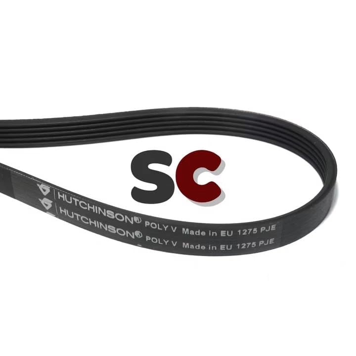 Cinghia per lavatrici, modello 1275 PJE, 1275 mm, cinghia a forma di J, elastica
