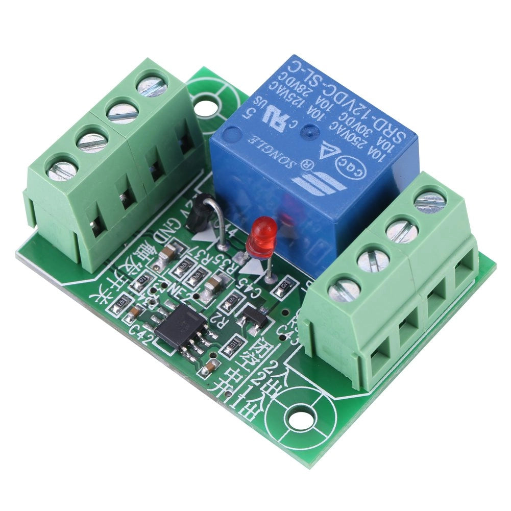 Modulo relè bistabile a 12V DC, 1 canale, con trigger, interruttore