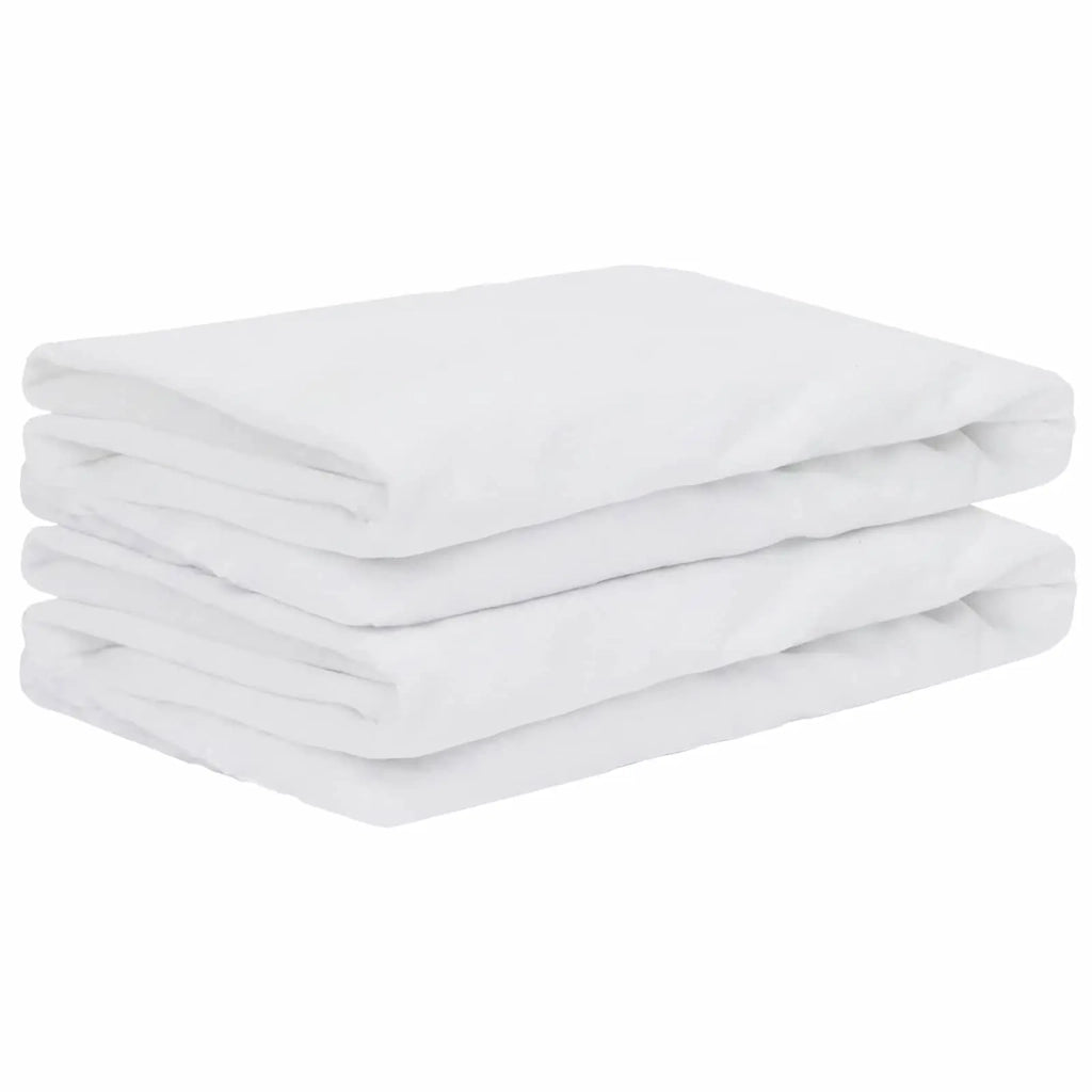 Protector per materassi 2 pz 120 x 200 cm Impermeabile Bianco 42056727