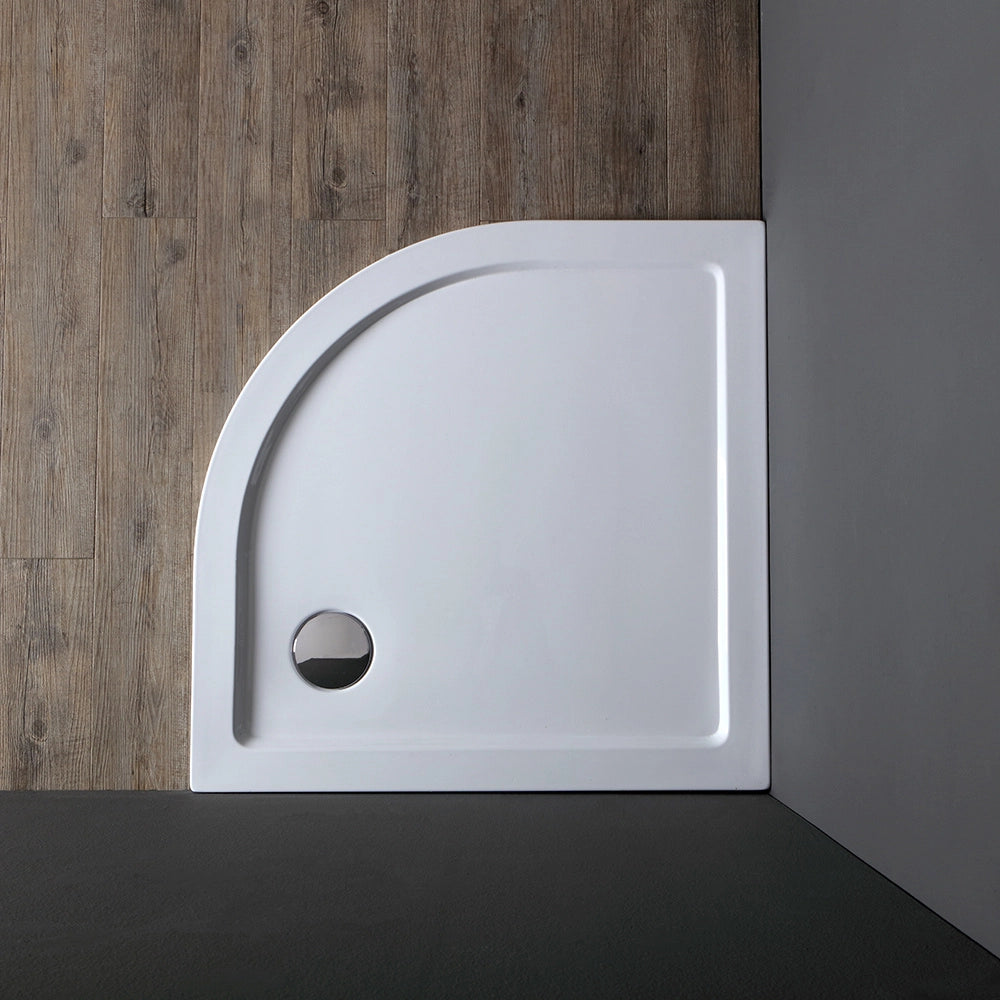 Piatto doccia semicircolare 90x90 cm acrilico