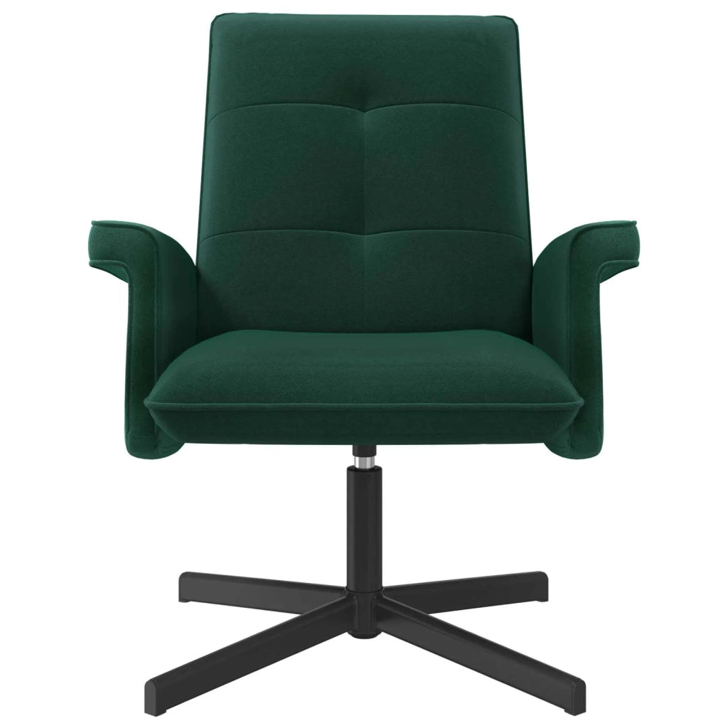 Sedia girevole Verde Scuro Velluto 42045587