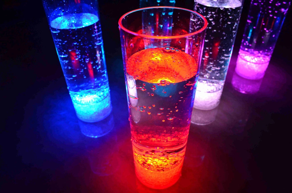 Bicchiere da long drink in plastica trasparente, capacità 400 ml, ideale per feste