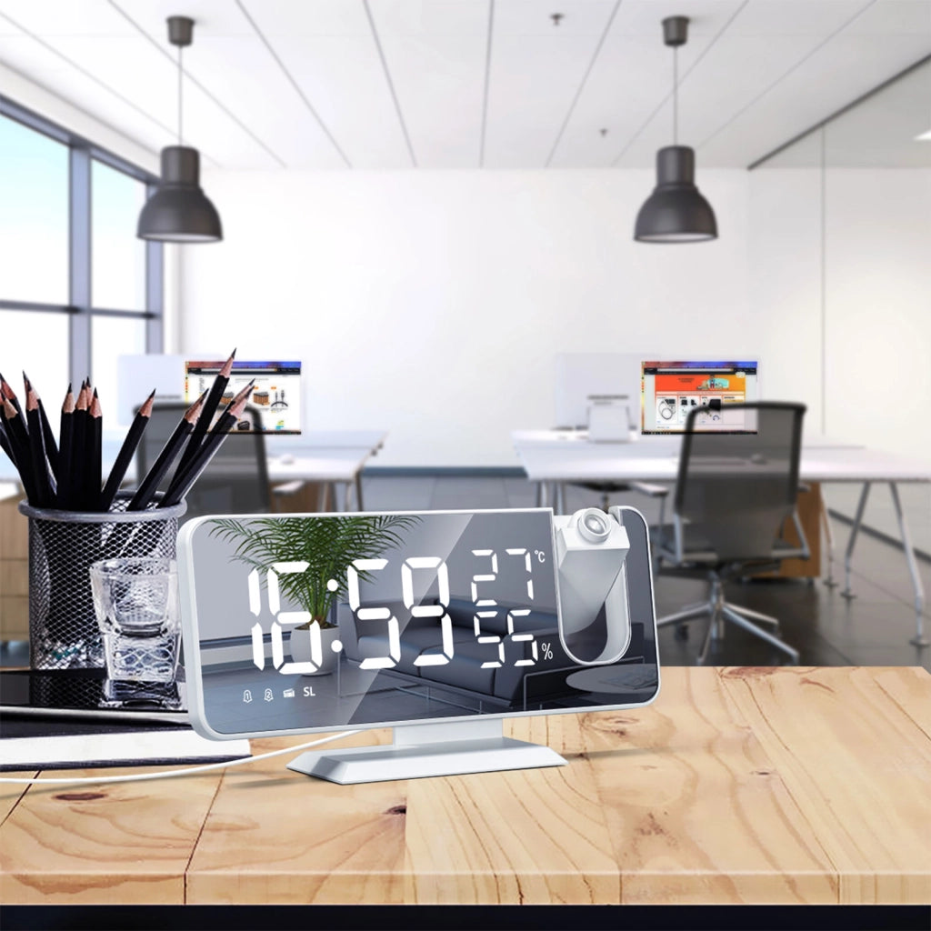 Sveglia digitale con radio FM, proiezione e display LED