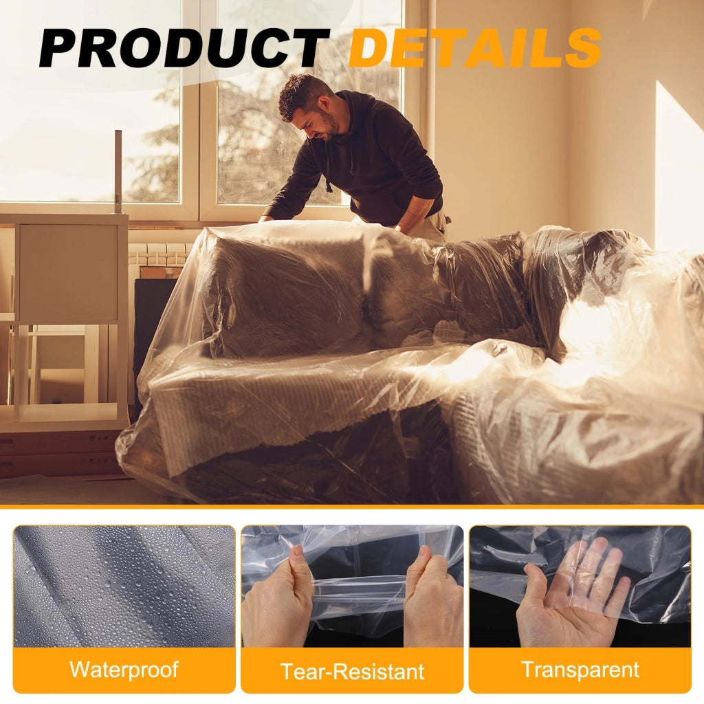 Tenda da esterno trasparente, dimensioni 235x150 cm, impermeabile e resistente ai graffi