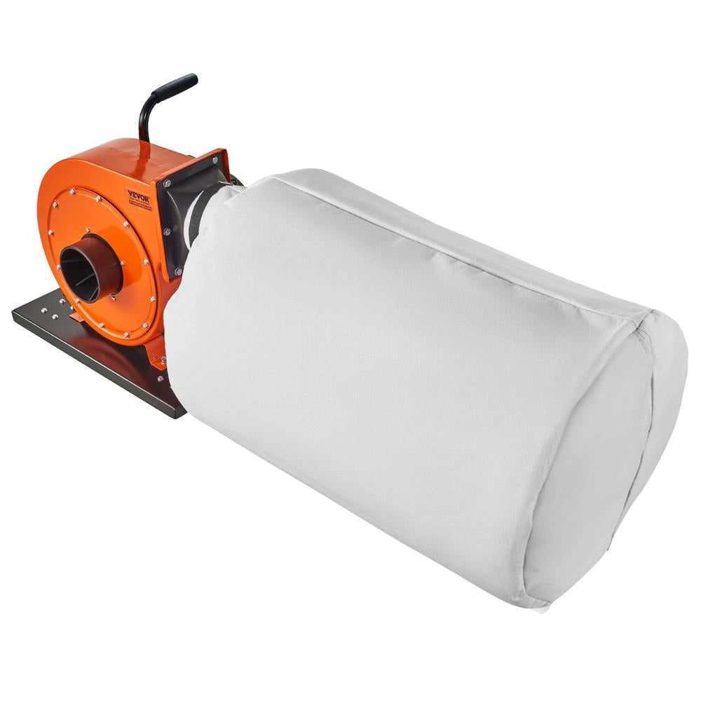 DC100M Aspiratore Polveri per Legno 1HP 460 CFM, Sistema di Aspirazione con Sacco da 80 L e Filtrazione 2,5 Micron per Officina Fai da Te