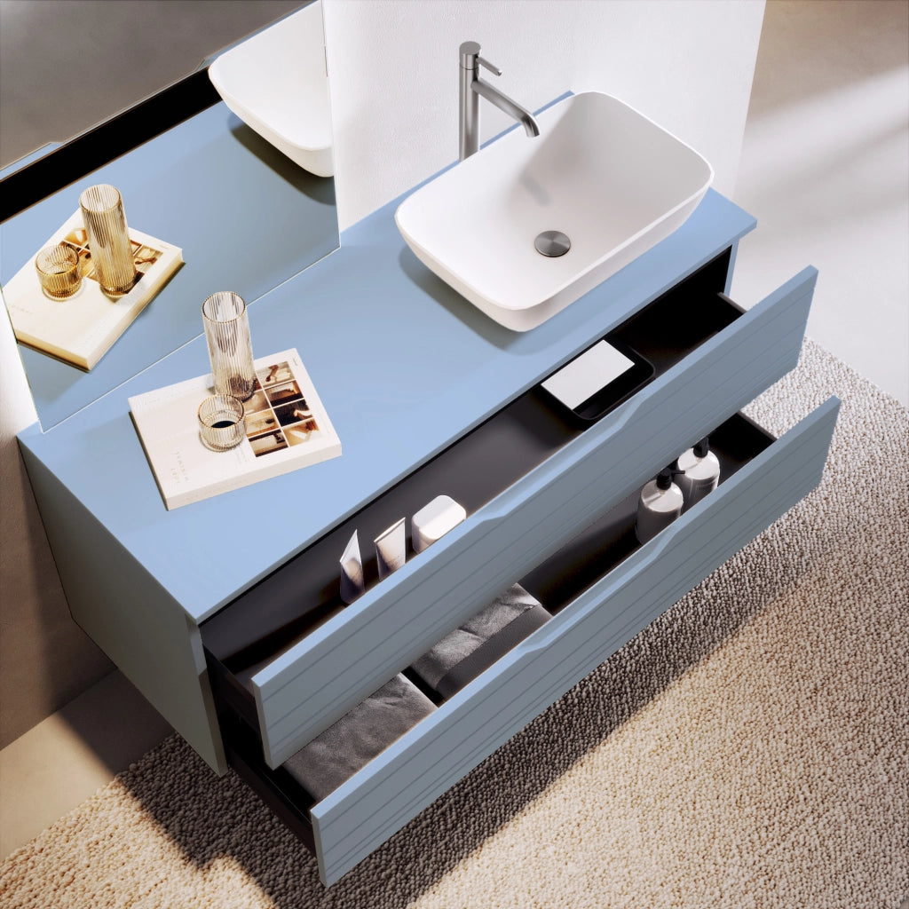 Composizione 4 pezzi SOLMIRA azzurro tiffany