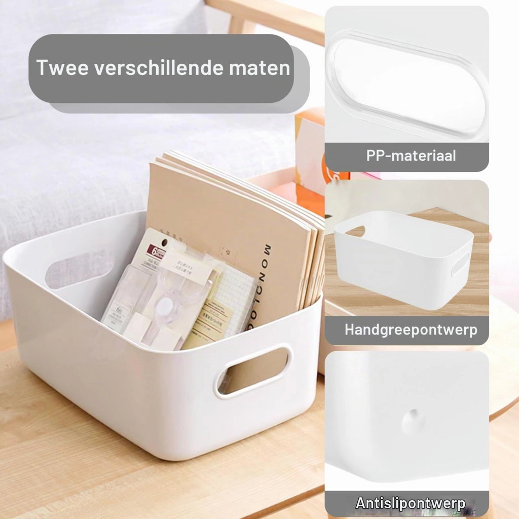 Contenitori di plastica, 10 pezzi, 2 dimensioni, impilabili