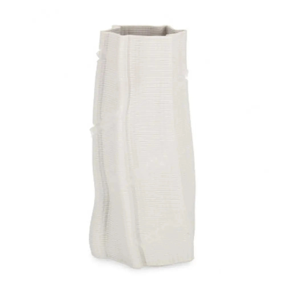 Vaso Izumi tondo bianco Ø15 × H29 cm