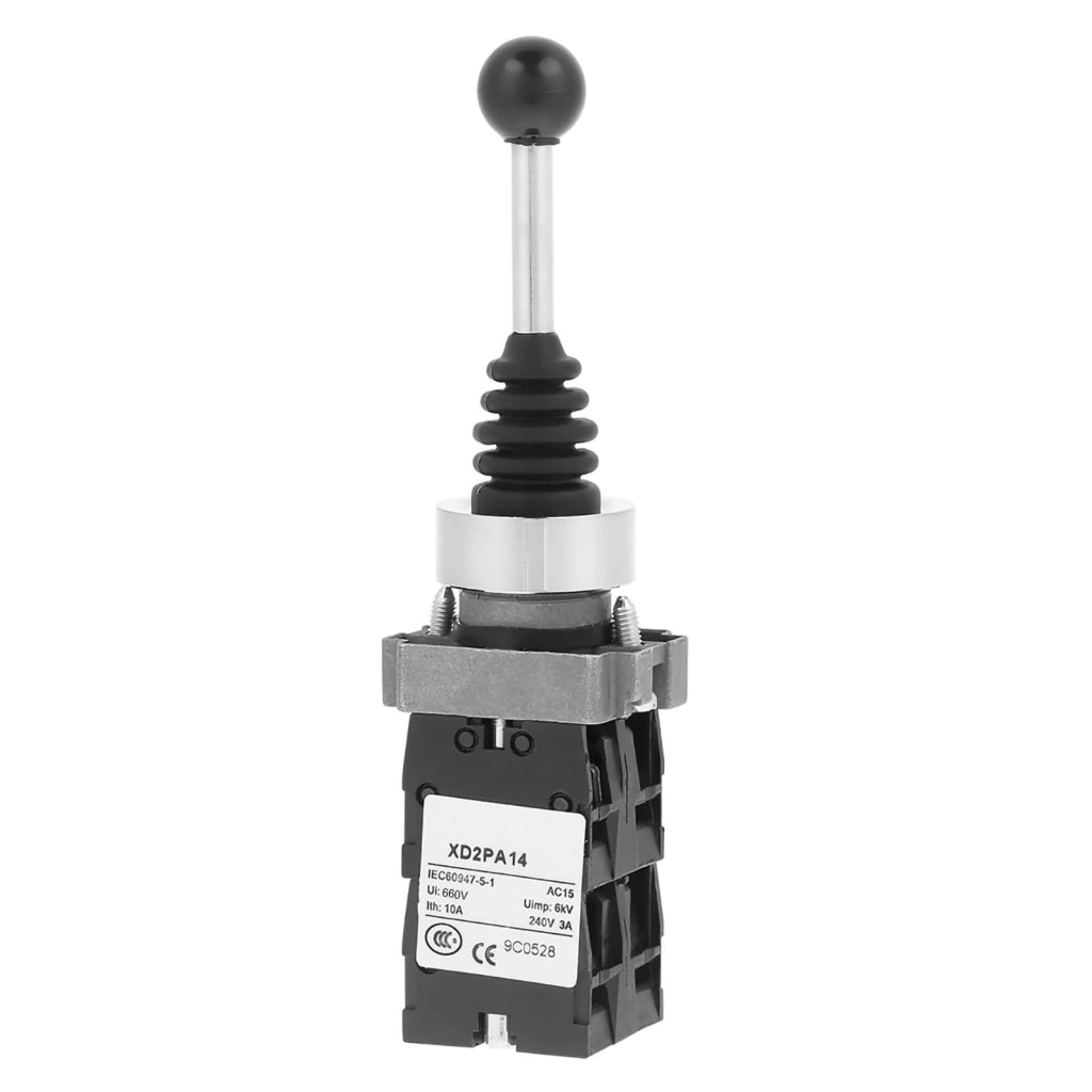 Interruttore joystick, 4 contatti normalmente aperti (NO), alimentazione AC 380V, DC 220V, 4 posizioni, con blocco