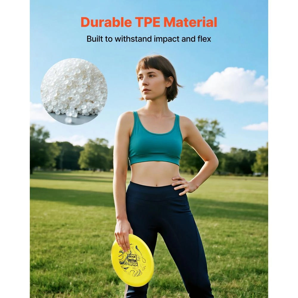 Set Disc Golf 3 Pezzi in TPE Modello SS-DF-001 con Driver Mid-range e Putter Resistente per Giardino e Parco