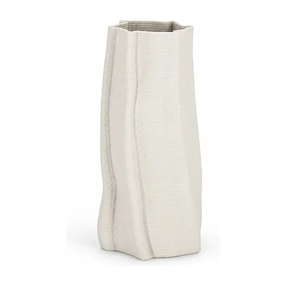 Vaso Izumi tondo bianco Ø15 × H29 cm