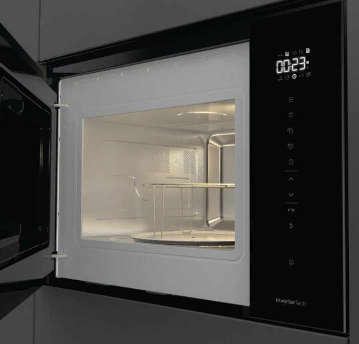 Hisense bim325gi63dbg hi6 forno a microonde con grill, 25 l, 900 w, inverter, comandi touch, nero