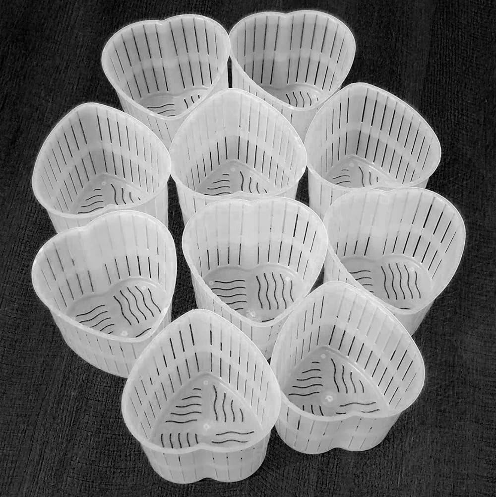15 stampi per formaggio a forma di cuore, 60 g, plastica, resistenti alla rottura