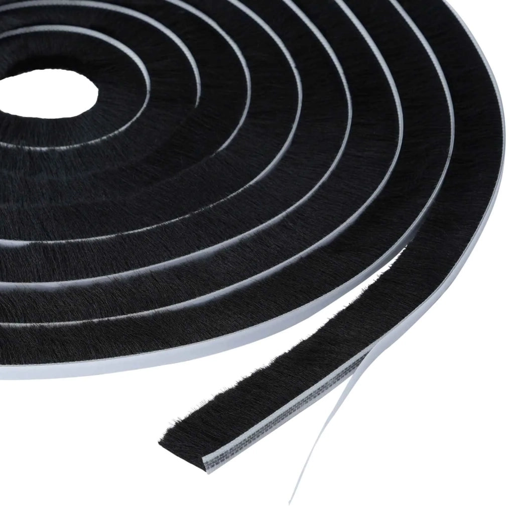 Guarnizione a spazzola autoadesiva 5 m PP Nero 42045088