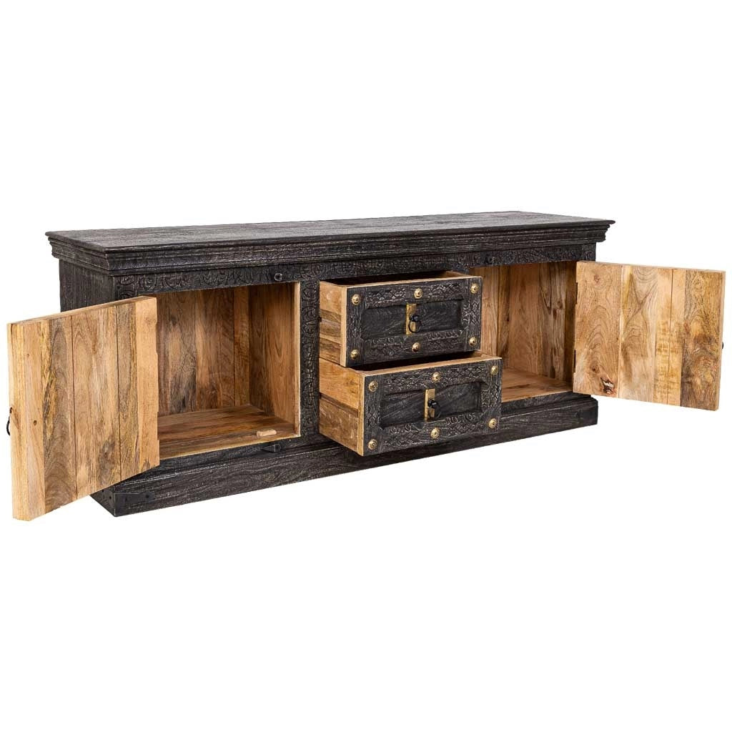 Mobile basso in legno 165 x 46 x 65h cm