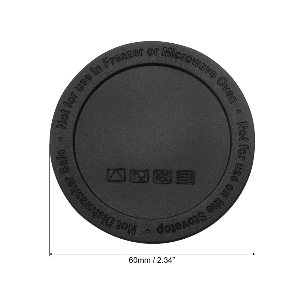 Set di 30 basi in silicone per tazze da sublimazione, diametro 60 mm, colore nero
