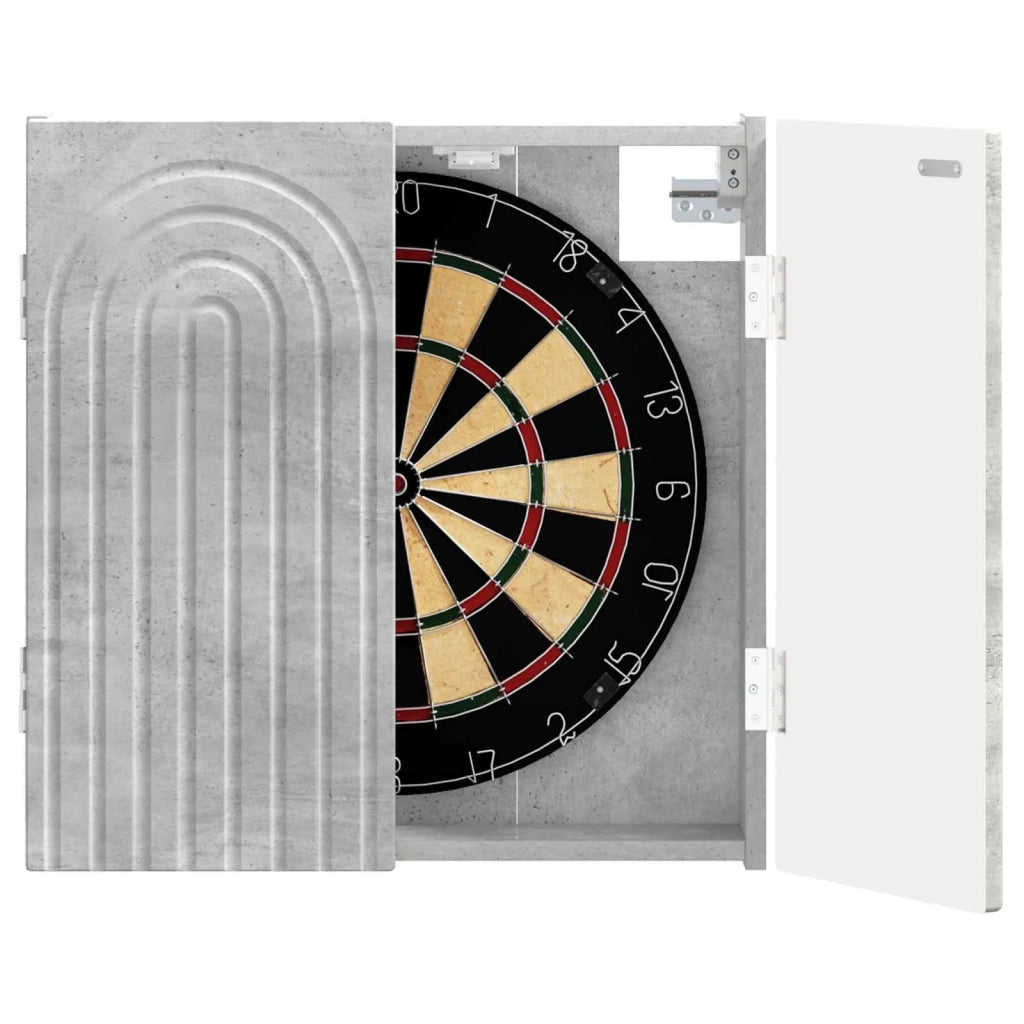 Armadio per Dartboard ALKMAAR Grigio Cemento 896228