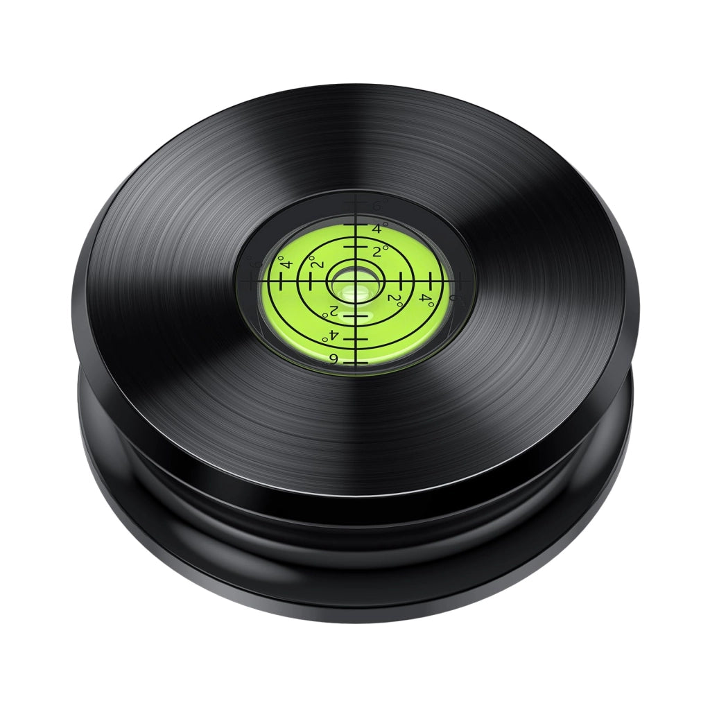 Stabilizzatore per vinile, 317 g, 76 x 24 mm, con livella a bolla