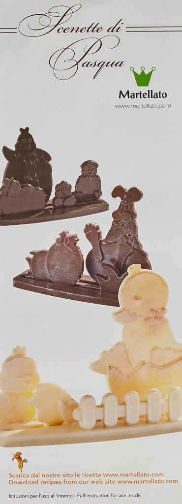 Set di formine per dolci, 3 modelli, in polietilene, dimensioni 21,2 x 32,2 cm