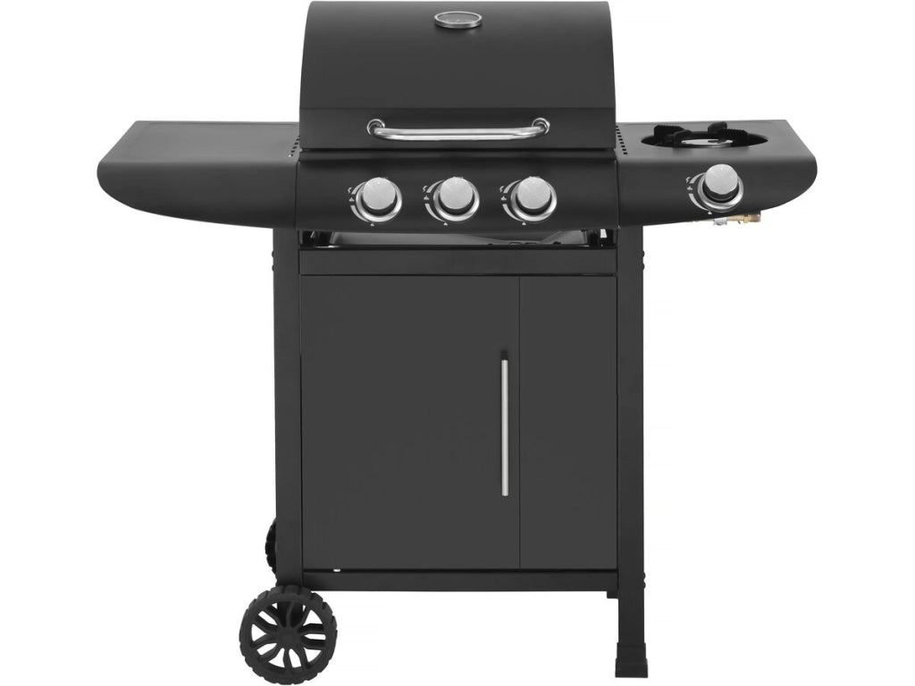 Barbecue a gas "Feria 5" - 5 fornelli di cui 1 laterale - 14,5 kW - Nero