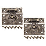 Set di 2 scatoline in legno, rettangolari, dimensioni 51 x 42 mm