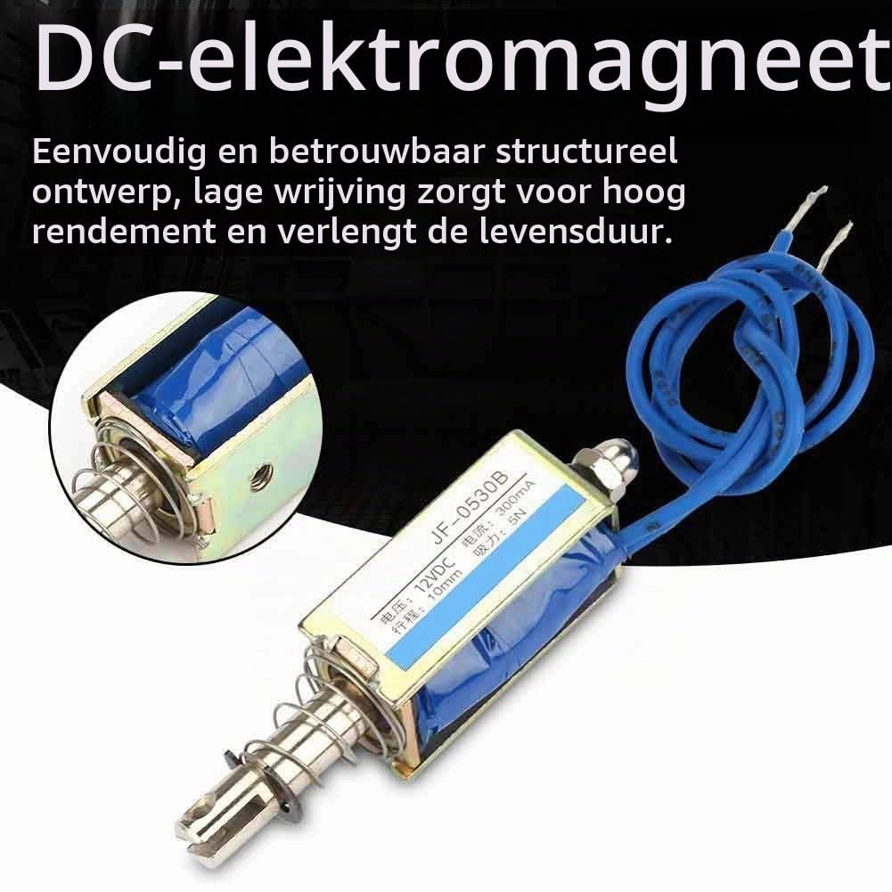 Elettromagnete a solenoide JF-0530B, 12V DC, 5N, 300mA, a azione push-pull