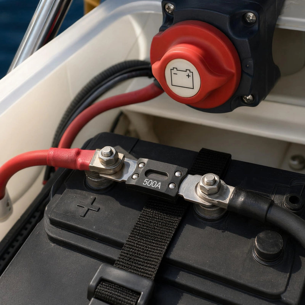 Fusibile di grande capacità, 500 A, 32-125 V, in rame, confezione da 2 pezzi, per auto e camion