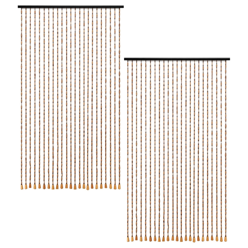 Tende decorative per porte, 175x90 cm, confezione da 2