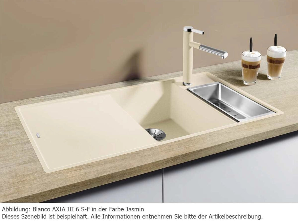 Miscelatore da incasso per cucina, monocomando, per caffè, forma rettangolare, acciaio inossidabile