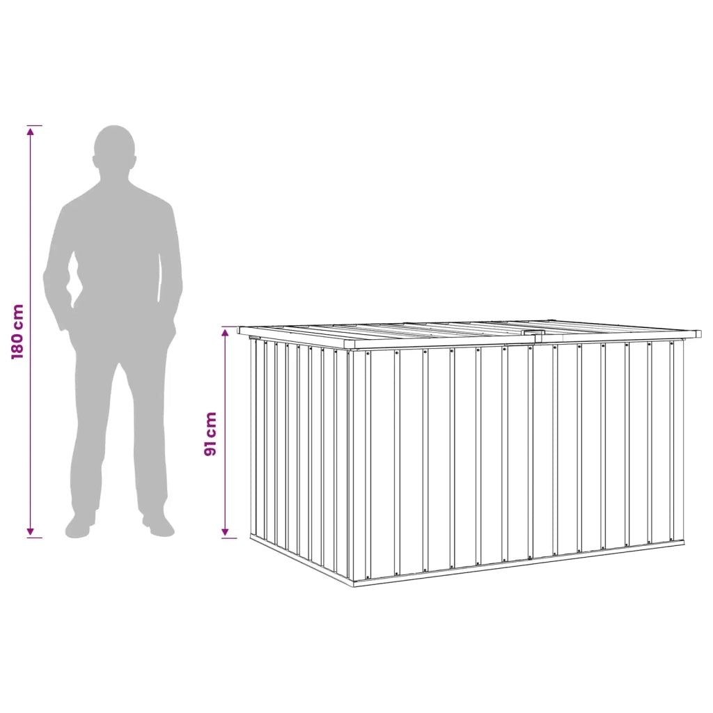 Baule da Giardino Verde 150x101x91 cm 46265