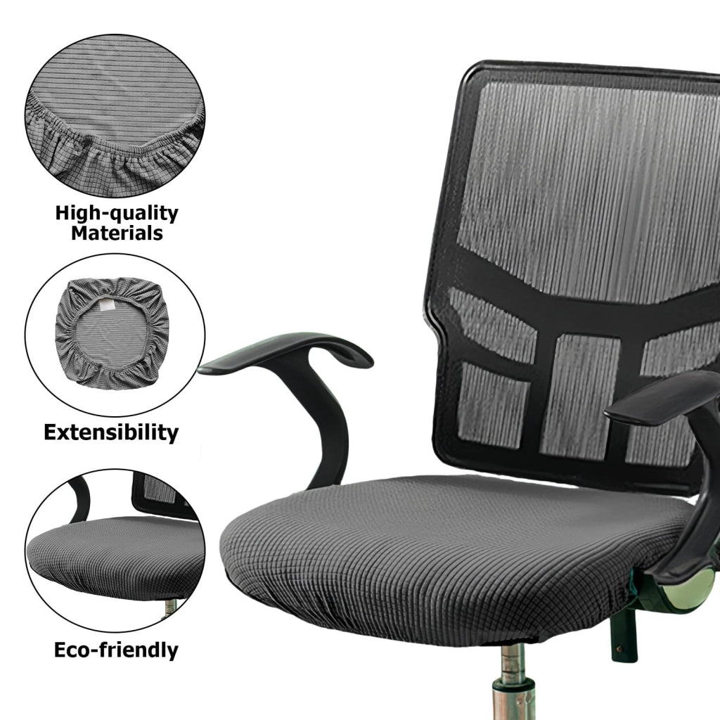Copertura impermeabile per sedia da ufficio, 38x38 cm, colore grigio