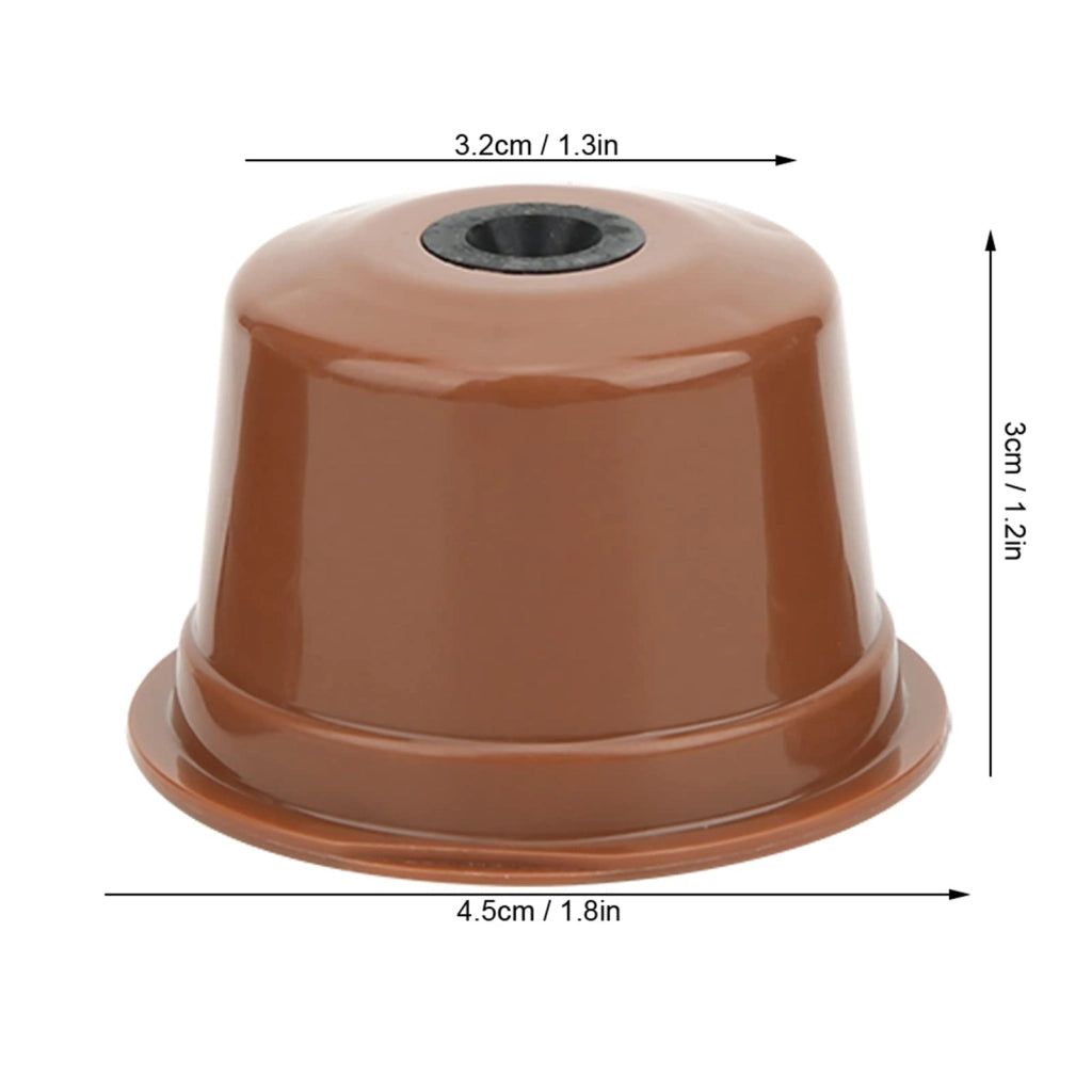 Capsule per caffè, confezione da 3 pezzi, compatibili con Caffitaly, colore marrone, dimensioni 4,5 cm
