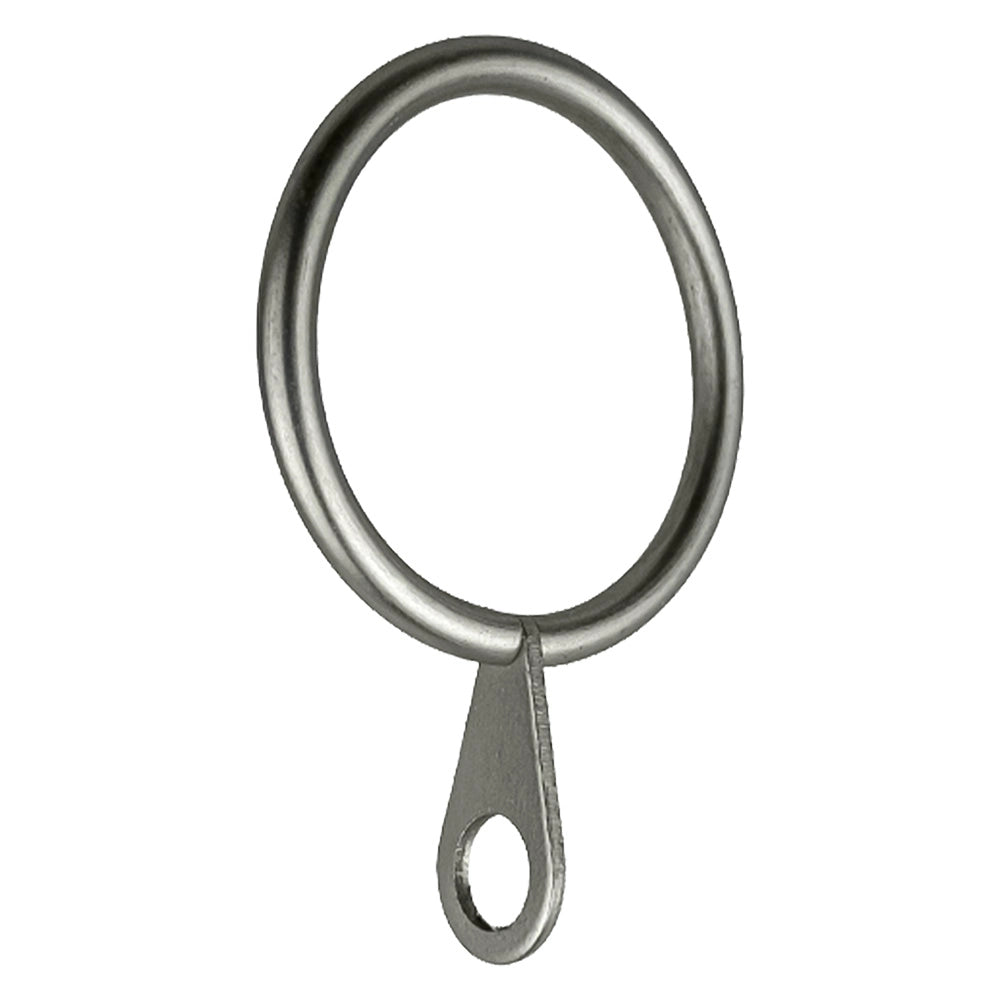 ANELLO PER SCORRITENDA col. nichel - Ø 12 mm  cf. 6 pz