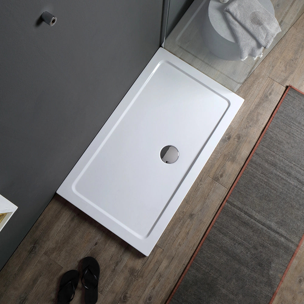 Piatto doccia acrilico bianco 100x80
