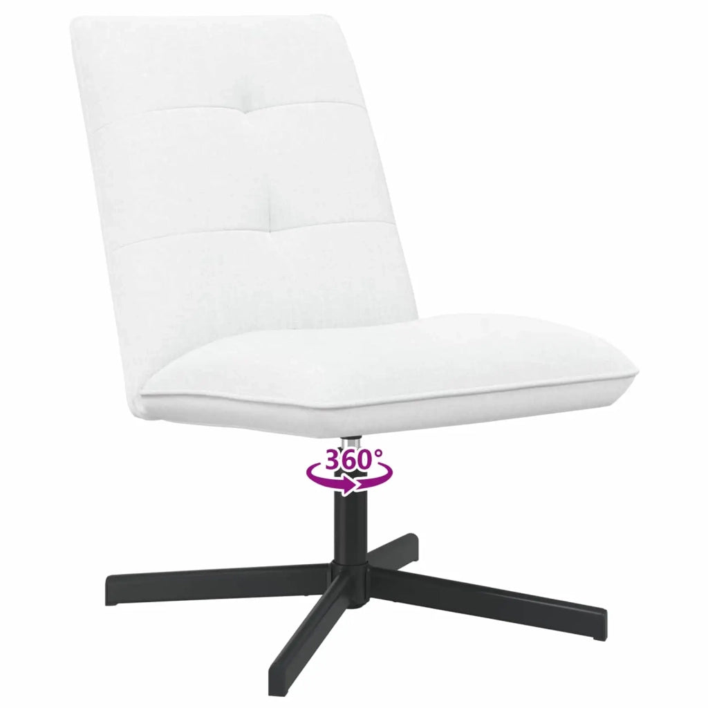 Sedia girevole Bianco Tessuto 42045545