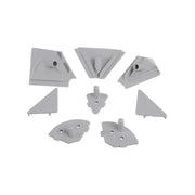 Kit accessori alzatine Plasline, Tecnoplastica, Grigia