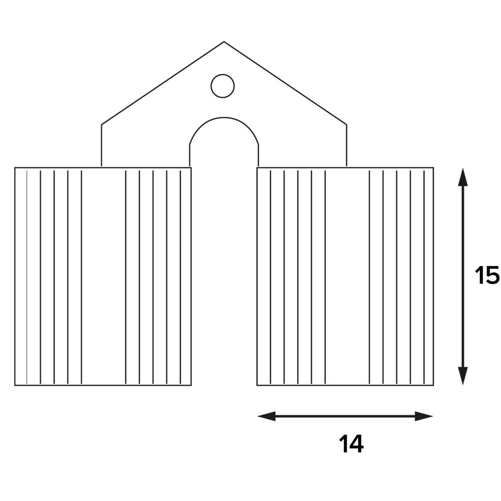 CERNIERA INVISIBILE PER MOBILI mm. 14 - pz. 2