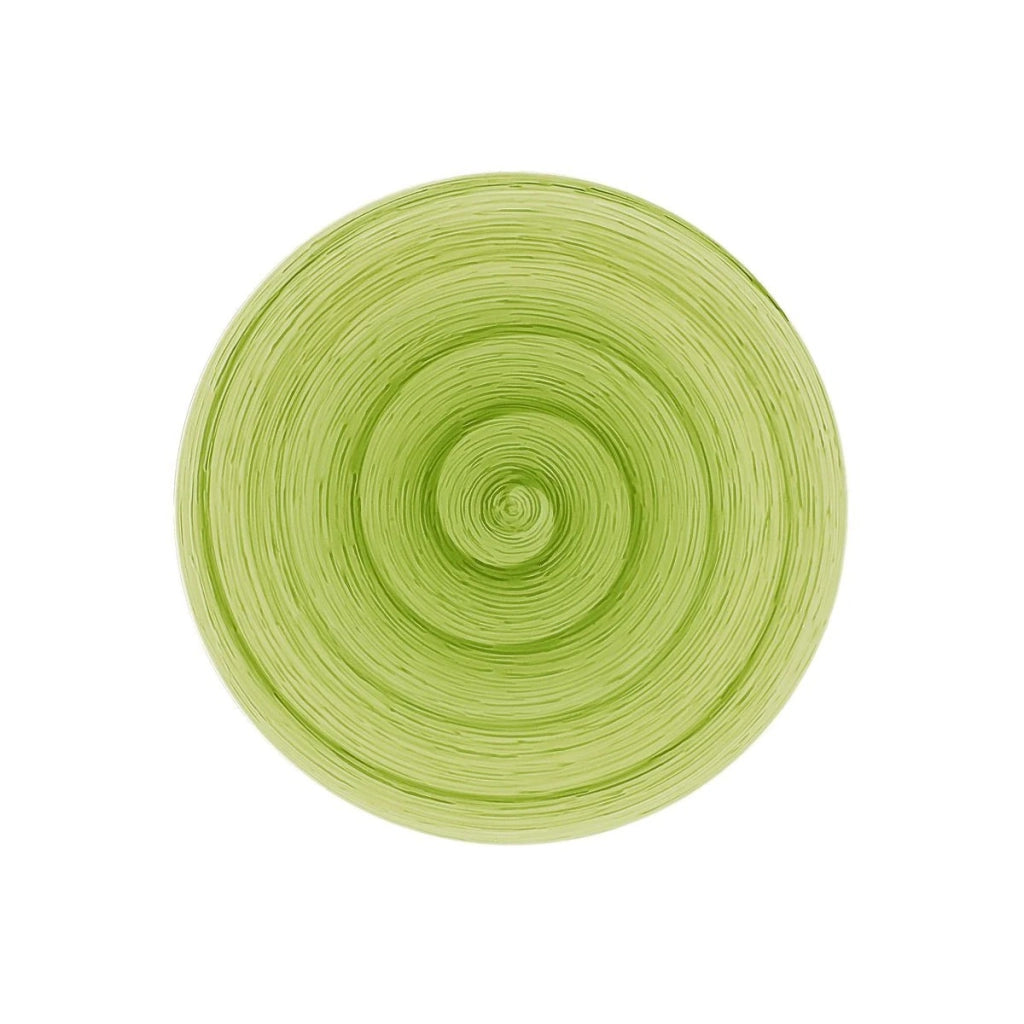 Piatto piano lime Memento Table in ceramica dipinta a mano Ø 27,5 cm