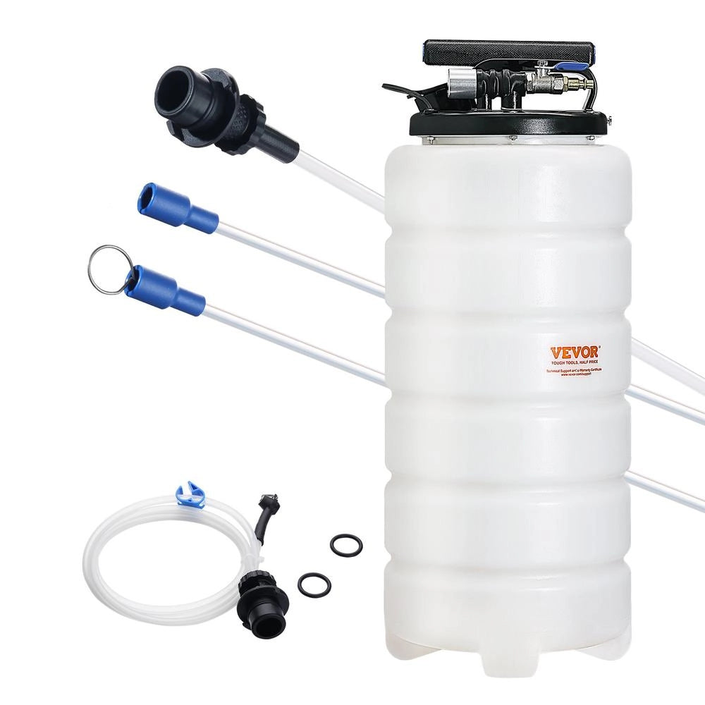 Estrattore di fluidi e olio motore pneumatico e manuale 15L pompa a vuoto YS-087B in HDPE per auto e officina