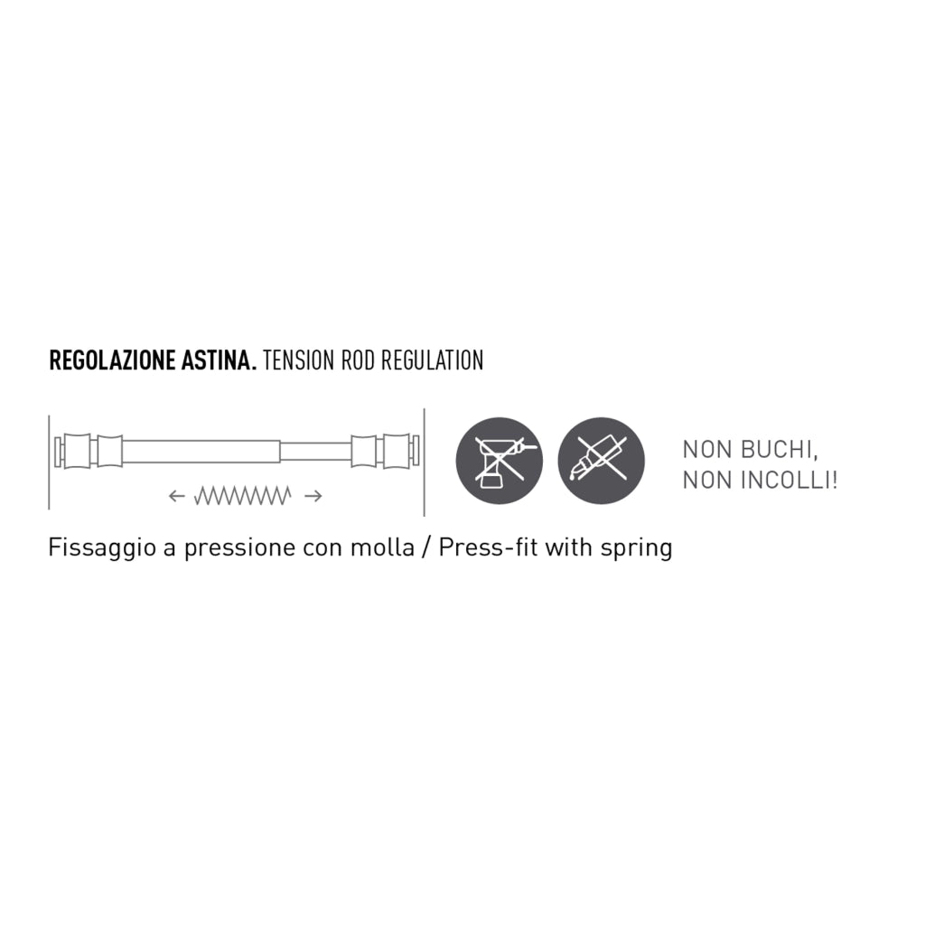 ASTINA ESTENSIBILE SAM 40-50CM ARGENTO
