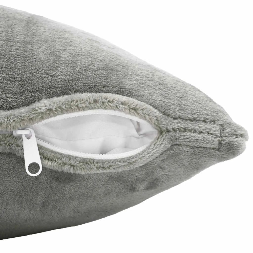 Federa 12 pz HEERLEN Grigio Scuro 50 x 50 cm Flanella 911160