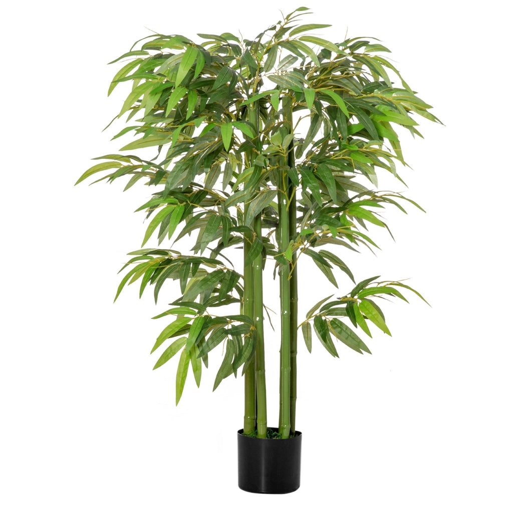 Bambù artificiale in vaso alto 140 cm, verde
