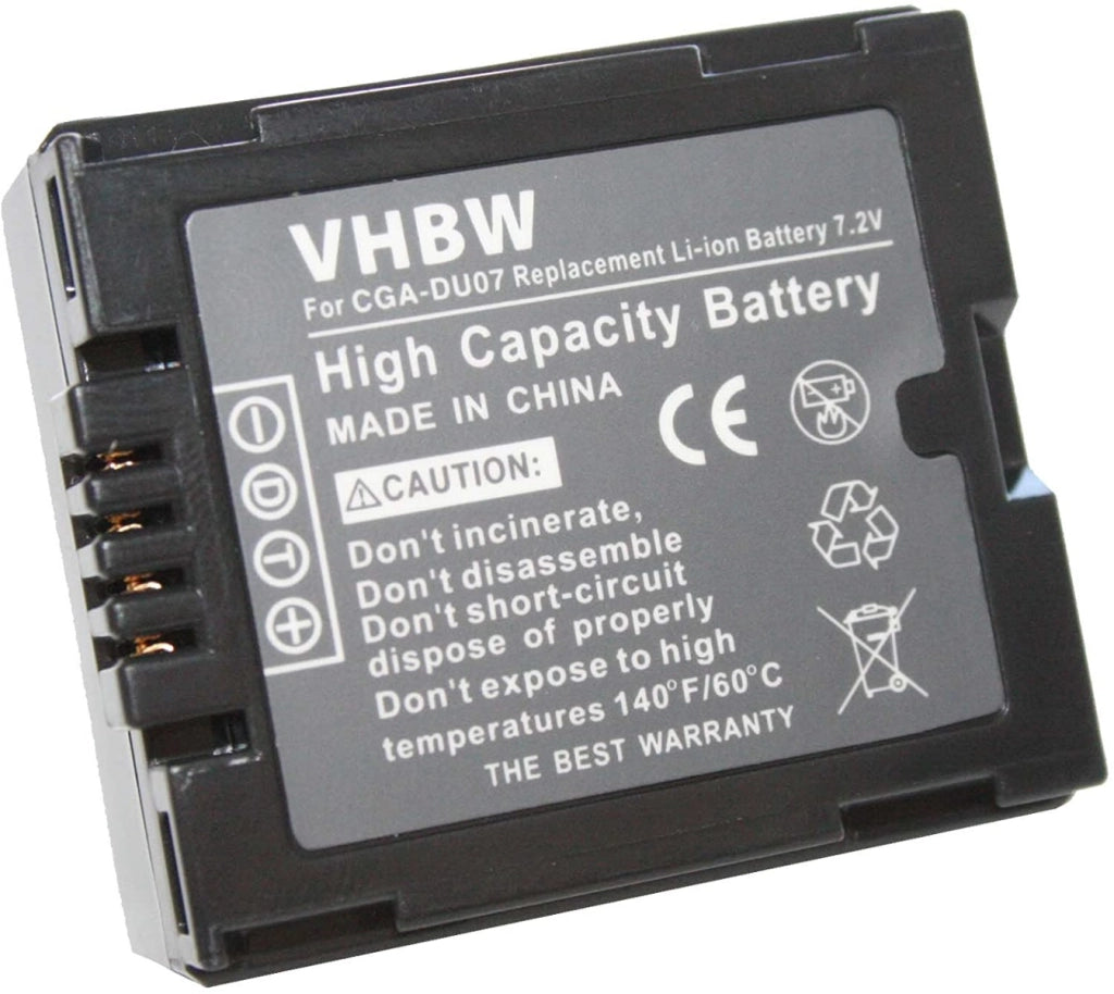 Batteria Fotocamera per Panasonic CGA-S006 / CGR-S006E 7,2V 600 mAh